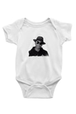 Pharrell Williams Baskılı Unisex Beyaz Bebek Body - Zıbın