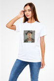 Pharrell Williams Baskılı Unisex Beyaz Tişört