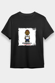 Pharrell Williams Baskılı Unisex Siyah Tişört