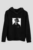 Pharrell Williams Baskılı Unisex Siyah Hoodie