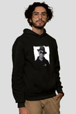 Pharrell Williams Baskılı Unisex Siyah Hoodie