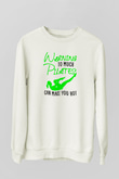 Pilates Baskılı Unisex Ekru Sweatshirt