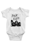 Pink Floyd Baskılı Beyaz Unisex Bebek Body - Zıbın