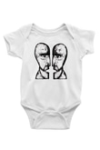 Pink Floyd Beyaz Bebek Body - Zıbın