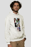 Pink Floyd Beyaz Unisex Kapşonlu Sweatshirt