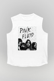 Pink Floyd Beyaz Unisex Kolsuz Tişört
