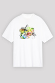 Pink Floyd Beyaz Unisex Oversize Tişört T-Shirt