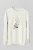 Pink Floyd Beyaz Unisex Sweatshirt