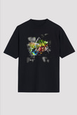 Pink Floyd Siyah Unisex Oversize Tişört T-Shirt
