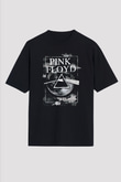 Pink Floyd Siyah Unisex Oversize Tişört T-Shirt