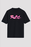 Pink Panther Siyah Unisex Tişört