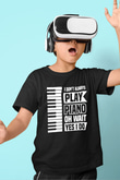 Piyanist Siyah Unisex Çocuk Tişört