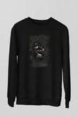 Piyanist Siyah Unisex Sweatshirt