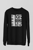Piyanist Siyah Unisex Sweatshirt