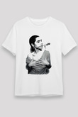 Pj Harvey Baskılı Unisex Beyaz Tişört - Tshirt
