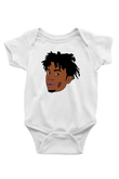 Playboi Carti Baskılı Beyaz Unisex Bebek Body - Zıbın