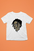 Playboi Carti Baskılı Beyaz Unisex Beyaz Çocuk Tişört - Tshirt