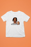 Playboi Carti Baskılı Beyaz Unisex Beyaz Çocuk Tişört - Tshirt