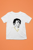 Playboi Carti Baskılı Beyaz Unisex Beyaz Çocuk Tişört - Tshirt