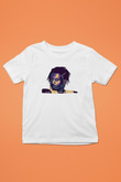 Playboi Carti Baskılı Beyaz Unisex Beyaz Çocuk Tişört - Tshirt