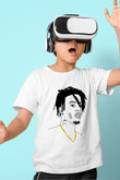 Playboi Carti Baskılı Beyaz Unisex Beyaz Çocuk Tişört - Tshirt