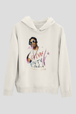 Playboi Carti Baskılı Beyaz Unisex Kapüşonlu Sweatshirt