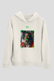 Playboi Carti Baskılı Beyaz Unisex Kapüşonlu Sweatshirt