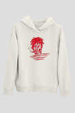 Playboi Carti Baskılı Beyaz Unisex Kapüşonlu Sweatshirt