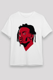 Playboi Carti Baskılı Unisex Beyaz Tişört - Tshirt