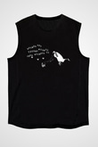 Playboi Carti Baskılı Unisex Siyah Kolsuz Tişört - Tshirt