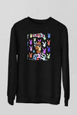 Playboi Carti Baskılı Unisex Siyah Sweatshirt