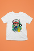 Pokemon Baskılı Unisex Beyaz Çocuk Tişört