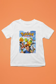 Pokemon Beyaz Unisex Çocuk Tişört