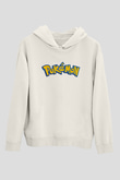 Pokemon Beyaz Unisex Hoodie