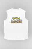 Pokemon Beyaz Unisex Kolsuz Tişört