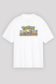 Pokemon Beyaz Unisex Tişört T-Shirt