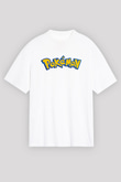 Pokemon Siyah Unisex Oversize Tişört T-Shirt