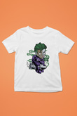 Poker Roket Rider Baskılı Unisex Beyaz Çocuk Tişört
