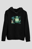 Poker Siyah Unisex Hoodie