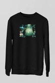 Poker Siyah Unisex Sweatshirt