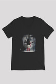 Poltergeist Siyah Unisex  V Yaka Tişört