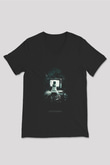 Poltergeist Siyah Unisex  V Yaka Tişört