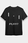 Pong Siyah Unisex Tişört