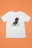 Pop Smoke Baskılı Beyaz Unisex Beyaz Çocuk Tişört - Tshirt