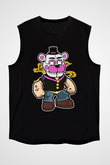 Popeye Freddy Baskılı Unisex Siyah Tshirt