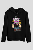 Popeye Freddy Baskılı Unisex Siyah Tshirt