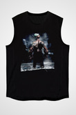 Popeye Siyah Unisex Kolsuz Tişört