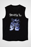 Porcupine Tree Baskılı Unisex Siyah Kolsuz Tişört - Tshirt