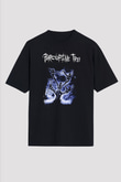 Porcupine Tree Baskılı Unisex Siyah Oversize Tişört - Tshirt