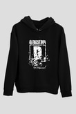 Portishead Baskılı Unisex Siyah Kapüşonlu Sweatshirt